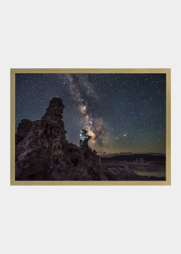 ROCK FORMATIONS UNDER THE STARRY SKY