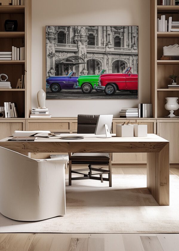 THREE CARS IN THE CITY