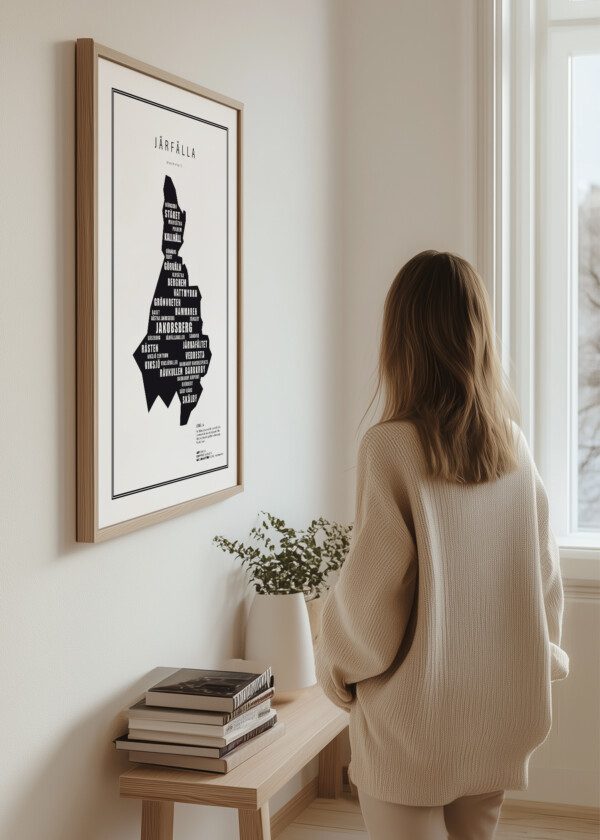 TEXT KARTA JÄRFÄLLA (SVART)