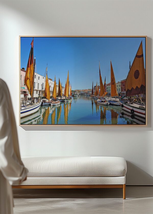 SAILBOATS IN THE HARBOR