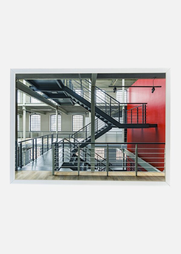 STAIRS AND RED WALL