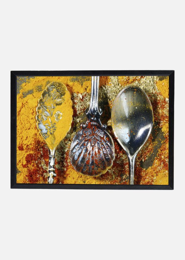 SPOONS IN RED AND YELLOW