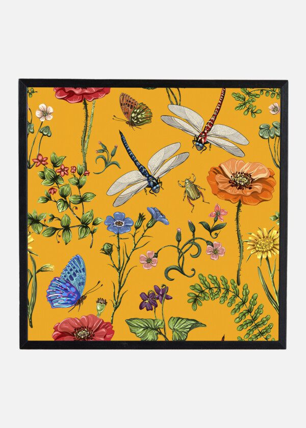 SUMMER VECTOR SEAMLESS PATTERN. BOTANICAL WALLPAPER