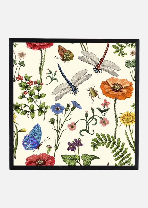 SUMMER SEAMLESS PATTERN. BOTANICAL WALLPAPER