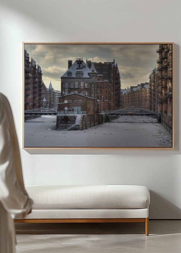 WINTER IN TOWN WITH CANALS