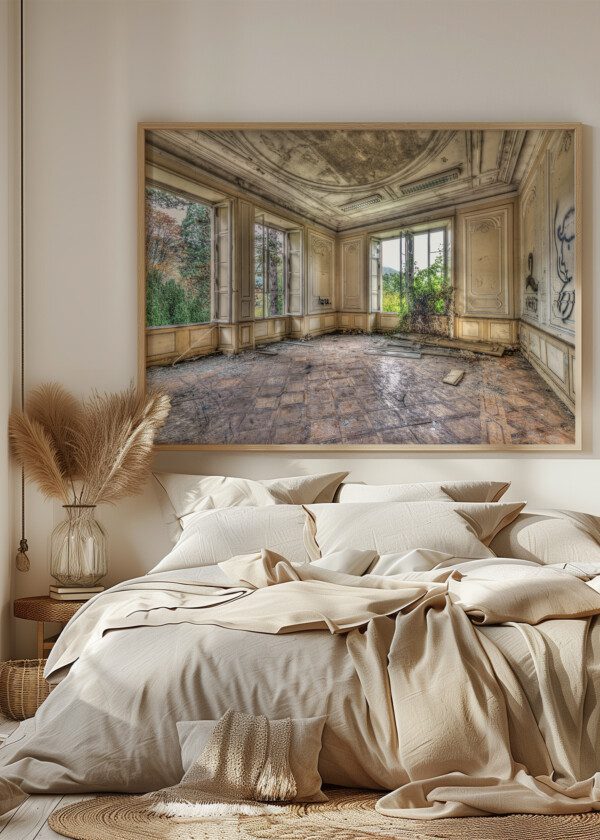 DILAPIDATED LUXURY ROOM IN AN ABANDONED BUILDING
