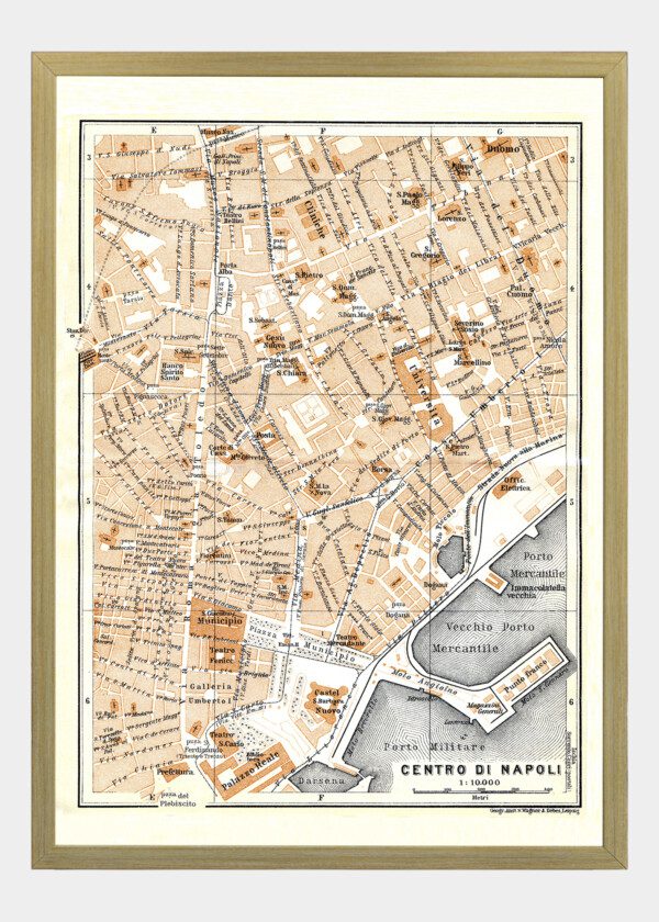 CENTRO DI NAPOLI, ITALIEN 1928