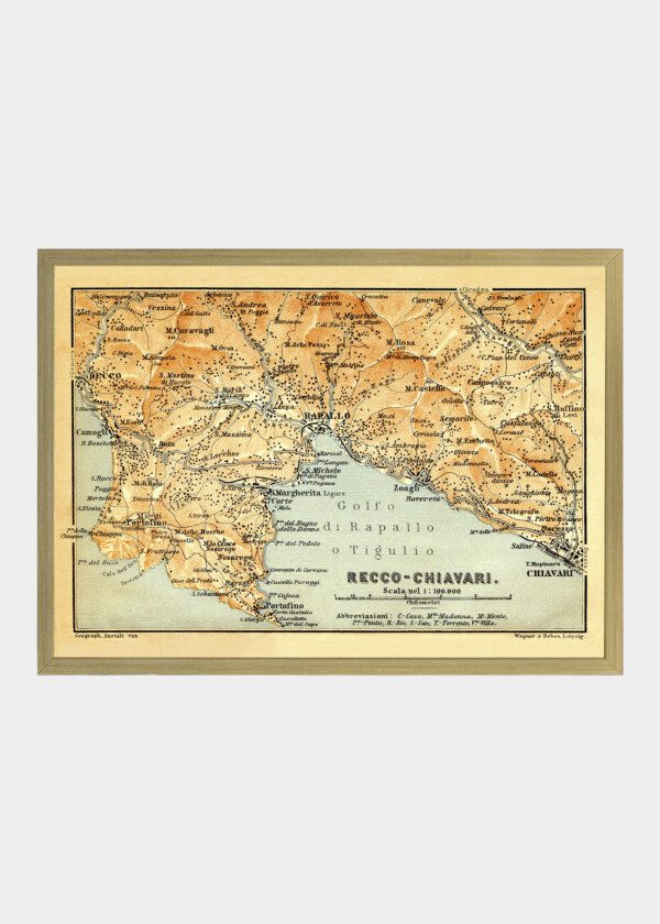 MAP-RECCO CHIAVARI ITALY-1906
