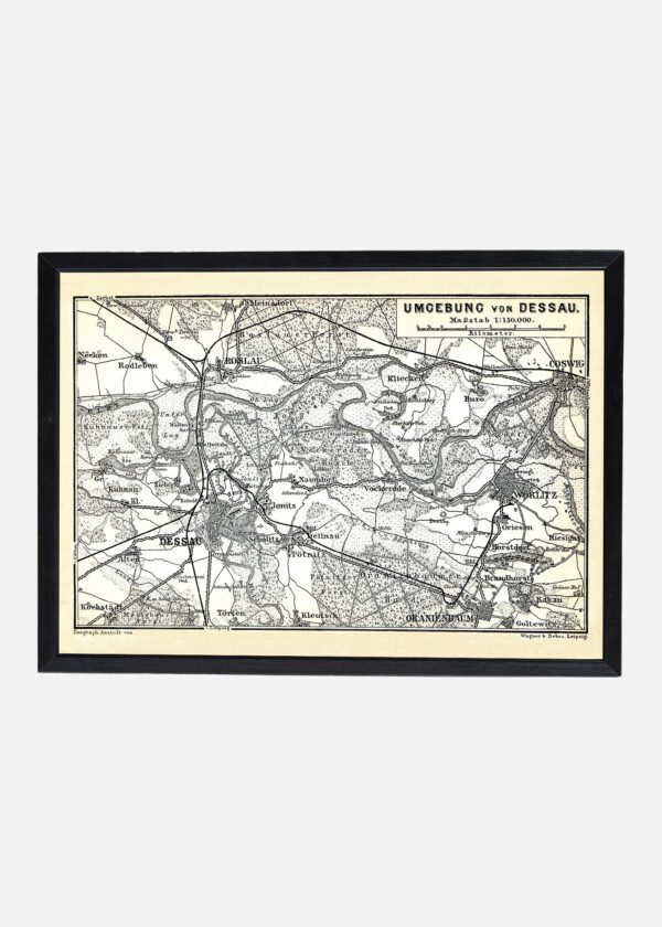 UMGEBUNG VON DESSAU, TYSKLAND 1897