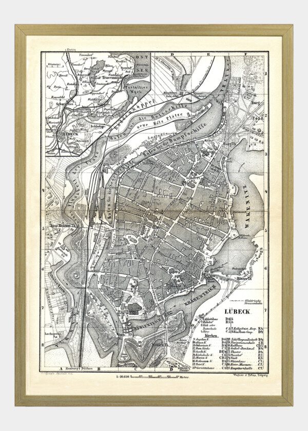 LÜBECK, TYSKLAND 1897