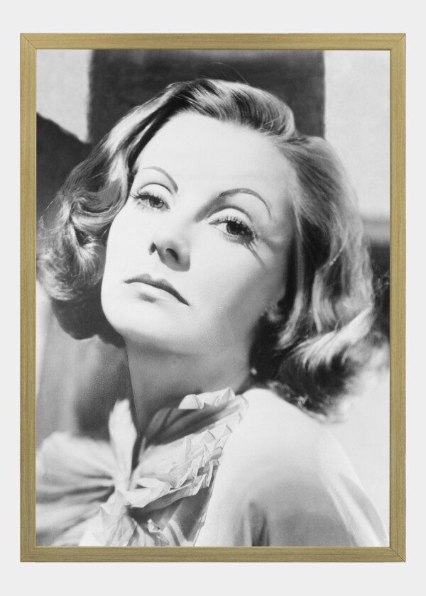 MOVIE STILL FROM THE LOVE GODDESSES SHOWING GRETA GARBO, HEAD-AND-SHOULDERS PORTRAIT, FACING FRONT1965