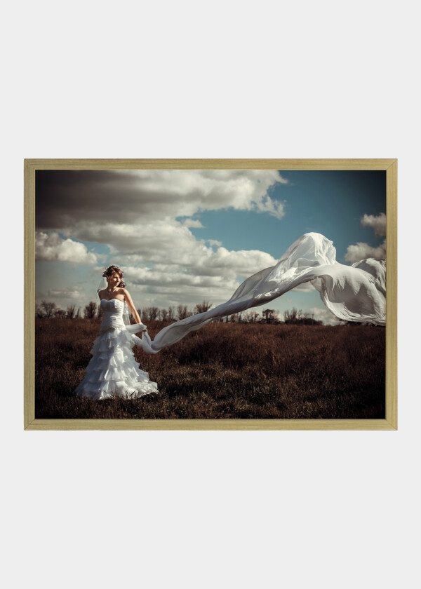 BRIDE ON A WINDY DAY
