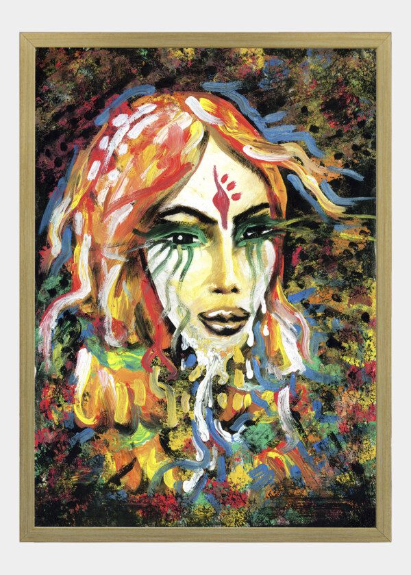 ILLUSTRATION, COLORFUL WOMAN