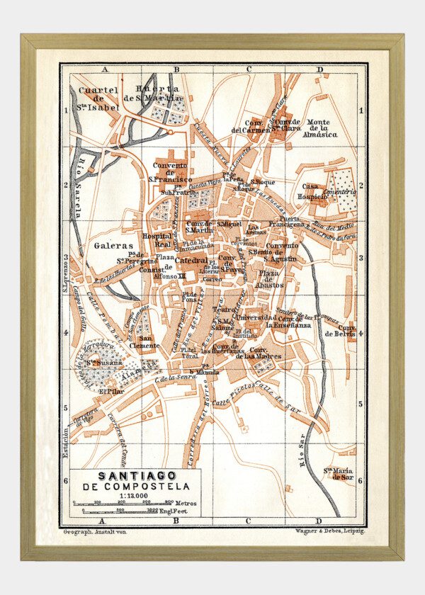 SANTIAGO DE COMPOSTELA, SPANIEN 1913