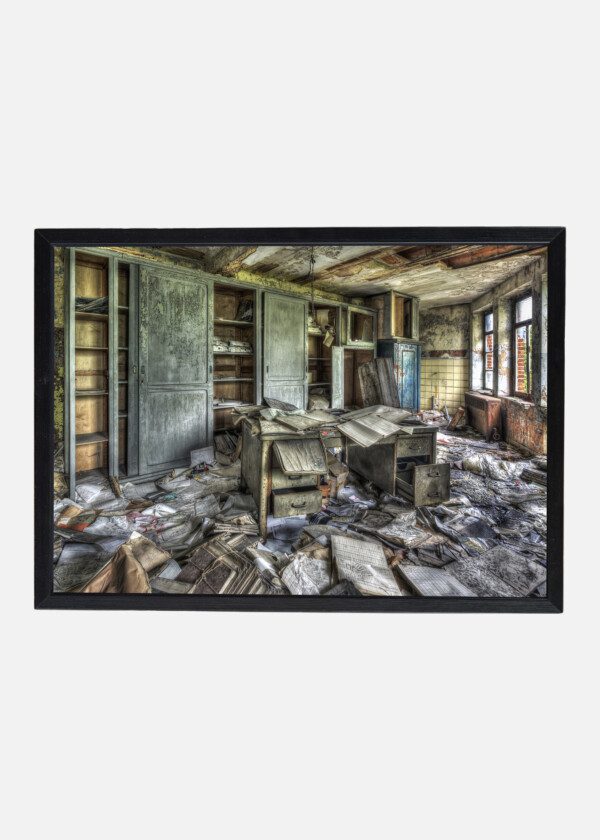 DILAPIDATED OFFICE IN AN ABANDONED FACTORY