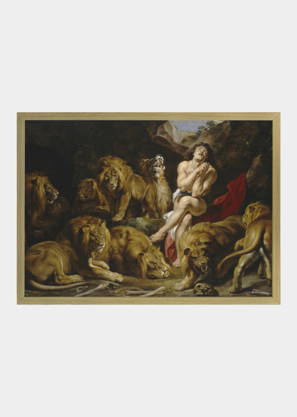 DANIEL IN THE LIONS' DEN, BY SIR PETER PAUL RUBENS, 1614-1616, FLEMISH PAINTING