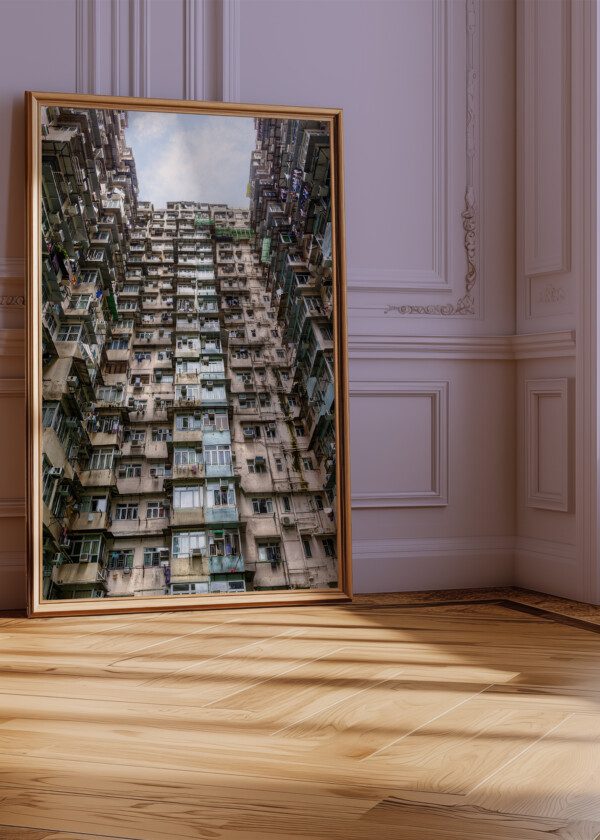 OVER-CROWDED HOUSING IN HONG KONG'S OLD RESIDENTIAL DISTRICT OF QUARRY BAY