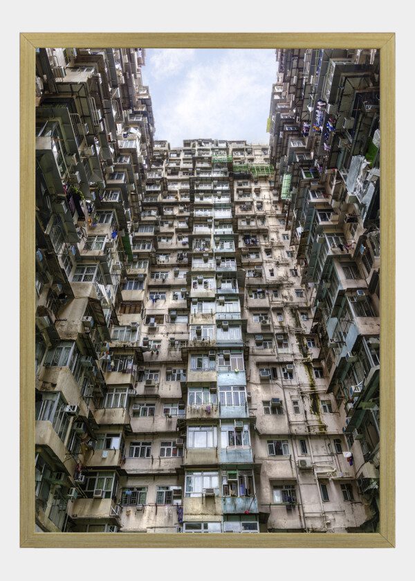 OVER-CROWDED HOUSING IN HONG KONG'S OLD RESIDENTIAL DISTRICT OF QUARRY BAY