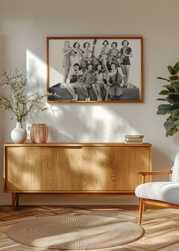 GROUP OF YOUNG WOMEN PLAYING INSTRUMENT