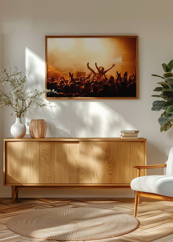 CROWD SURFING DURING A MUSICAL PERFORMANCE