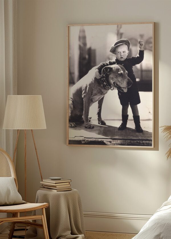 LITTLE BOY AND HIS DOG
