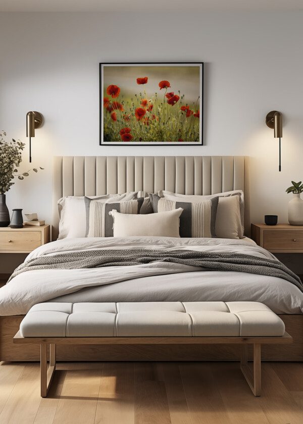 RED POPPY FLOWERS IN JUNE IN RHINELAND-PALATINATE