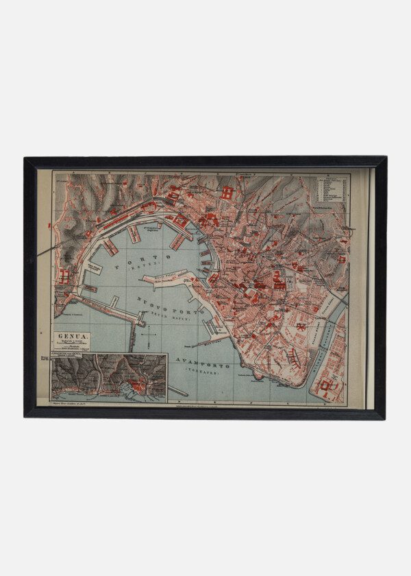 MAP OF GENUA 1894