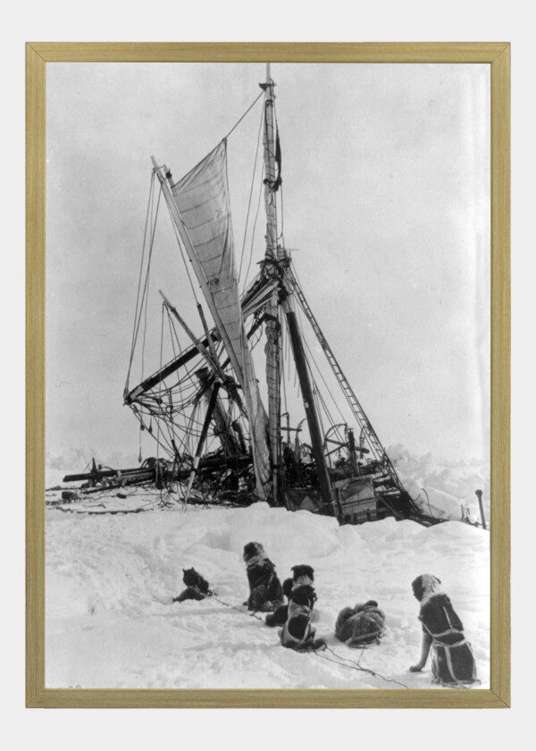 SHIPS STUCK IN THE ICE