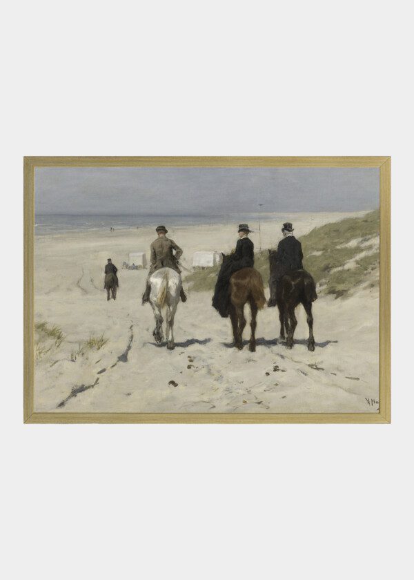 MORNING RIDE ALONG THE BEACH, BY ANTON MAUVE, 1876