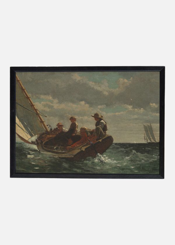 BREEZING UP (A FAIR WIND), BY WINSLOW HOMER, 1873-76