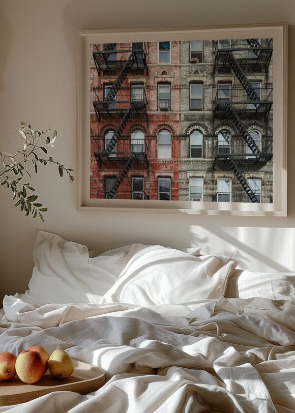 OLD BRICK APARTMENT BUILDINGS IN THE EAST VILLAGE OF MANHATTAN, NEW YORK CITY