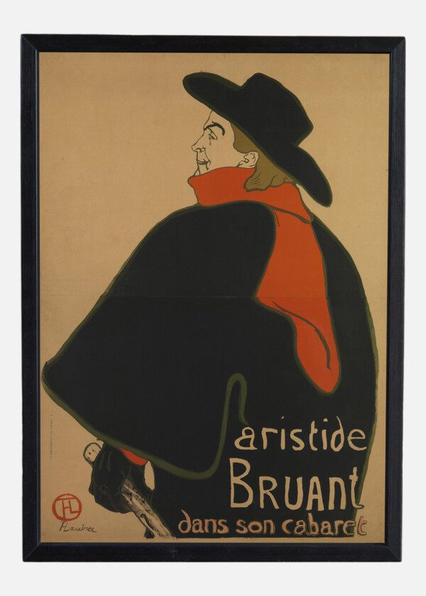 ARISTIDE BRUANT, AT HIS CABARET, BY HENRI DE TOULOUSE-LAUTREC, 1893
