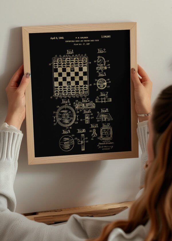 CONVERTIBLE CHESS AND CHECKER GAME PIECE