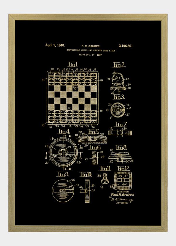 CONVERTIBLE CHESS AND CHECKER GAME PIECE