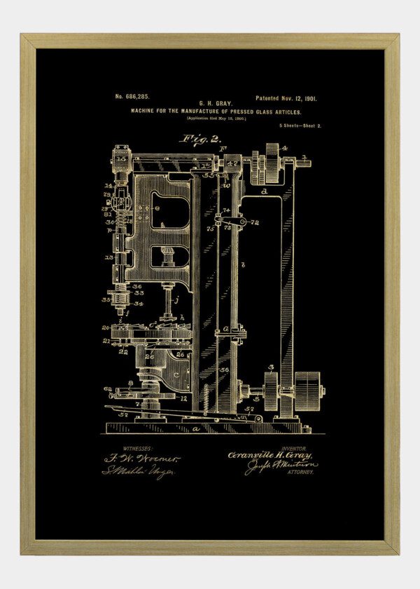 MACHINE FOR THE MANUFACTURE OF PRESSED GLASS ARTICLES
