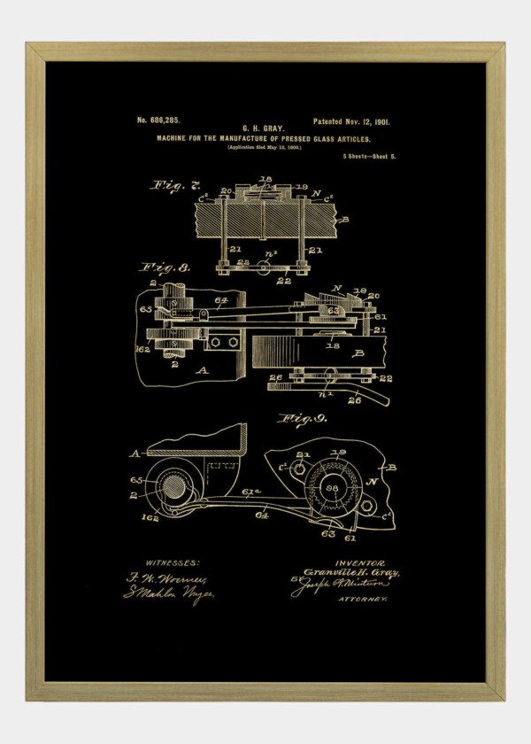 MACHINE FOR THE MANUFACTURE OF PRESSED GLASS ARTICLES