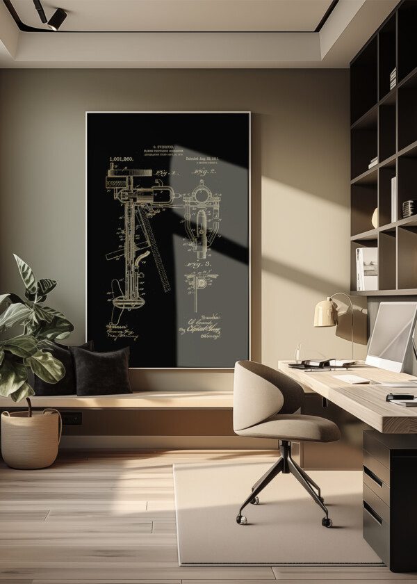 Miljöbild - Upphängd på väggen i tavelram
