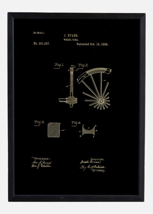 Motiv: Patent Print - Wheel Tire