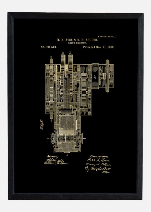 Motiv: Patent Print - Brick Machine