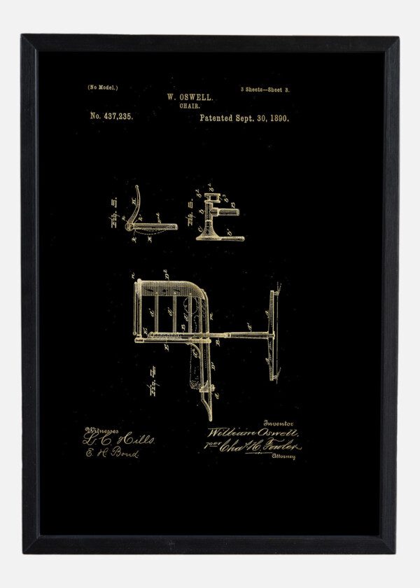 Motiv: Patent Print - Chair Fig 4-6