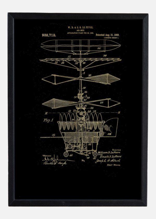Motiv: Patent Print - Air Ship Fig 1