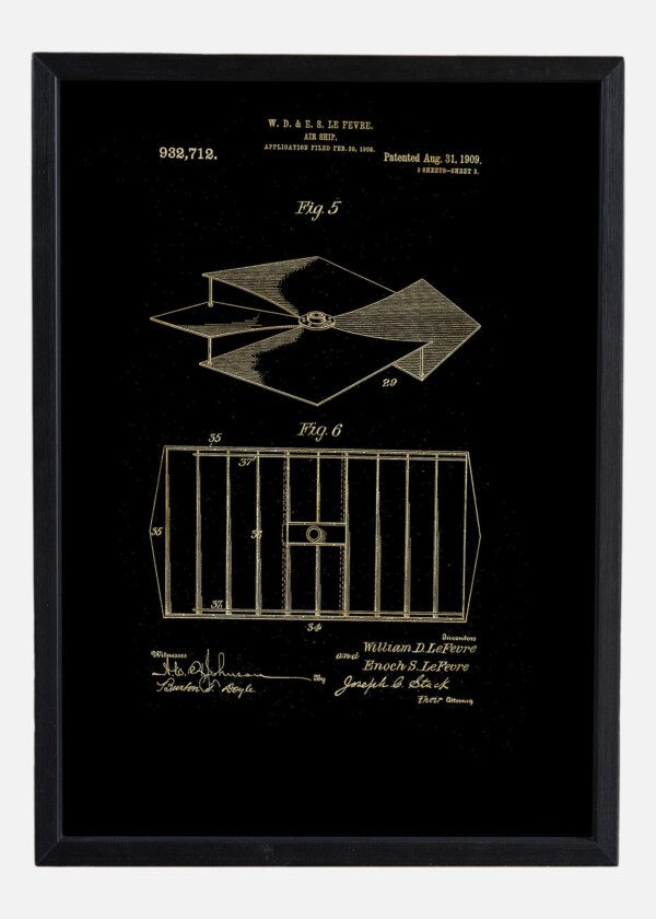 Motiv: Patent Print - Air Ship Fig 5-6