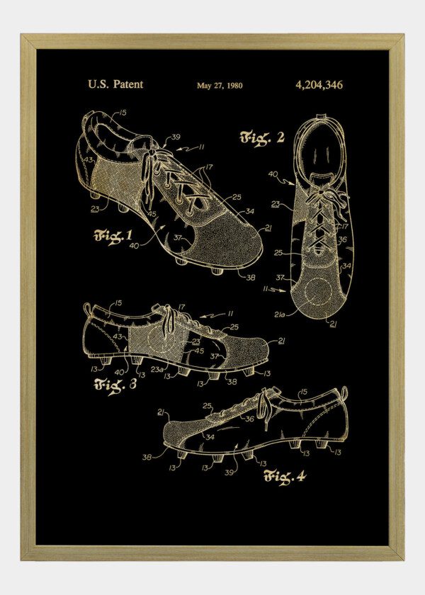 Motiv: Patent Print - Football shoe 1980