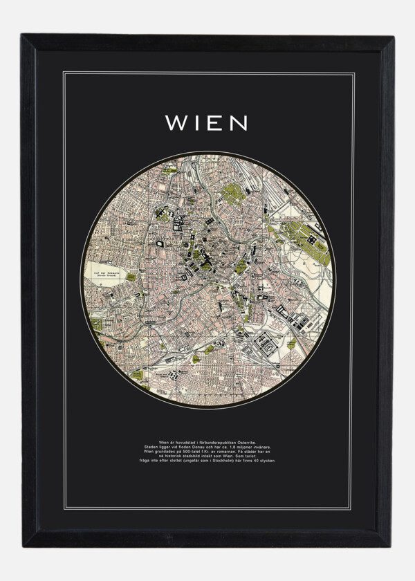 Motiv: Hundraårig rund karta över Wien